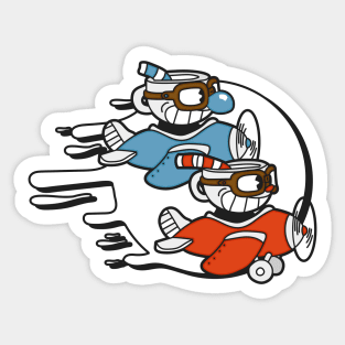 Cuphead + Mugman Sticker